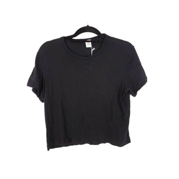 RE/DONE 1950s Boxy Cotton Ribbed Knit Trim Tee - Picture 4 of 7